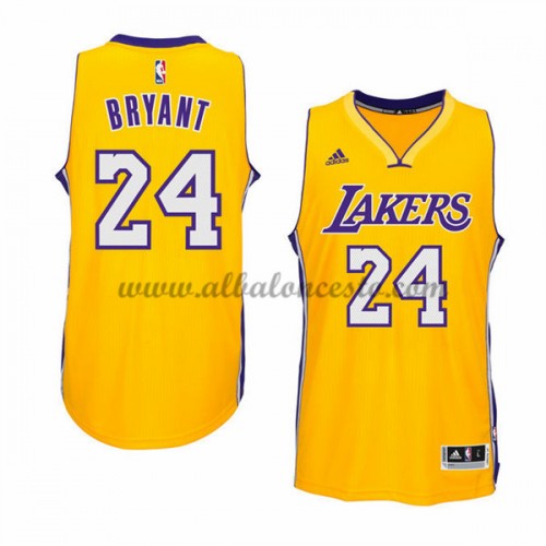 Caucho pollo Petición Camisetas NBA Baratas Los Angeles Lakers 2015-16 Kobe Bryant 24# Gold Home