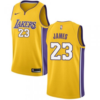 Camisetas Baloncesto NBA Los Angeles Lakers 2018 LeBron James 23# Icon Edition