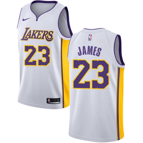 Realmente toda la vida Ashley Furman Camisetas Baloncesto NBA Los Angeles Lakers 2018 LeBron James 23#  Association Edition
